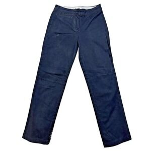 Tommy Hilfiger Womens Chino Pants Size 8 Navy Blue Stretch Straight Leg